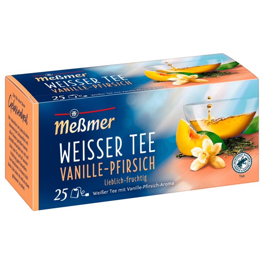 Meßmer Weißer Tee Vanille-Pfirsich 35g, 25 Beutel